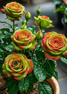 Scottish Red and Green Rose Seeds